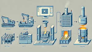 processus de coulée